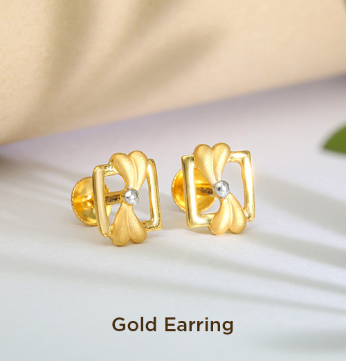 gold earrings